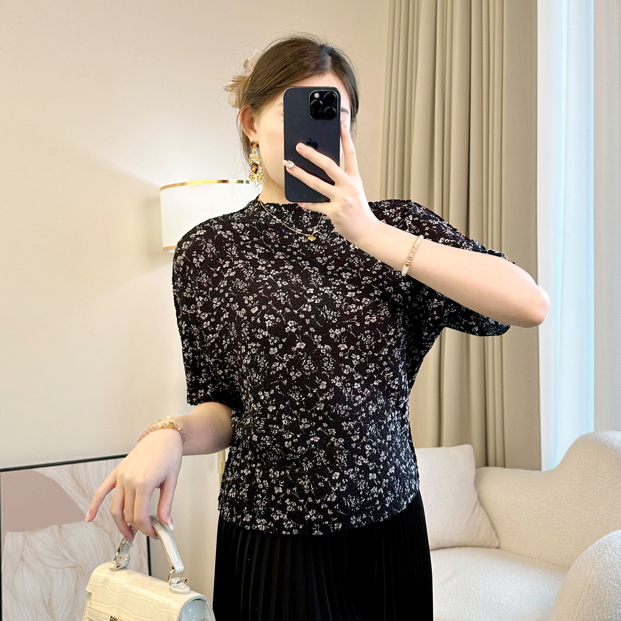 短袖t恤女外穿夏季气质印花上衣