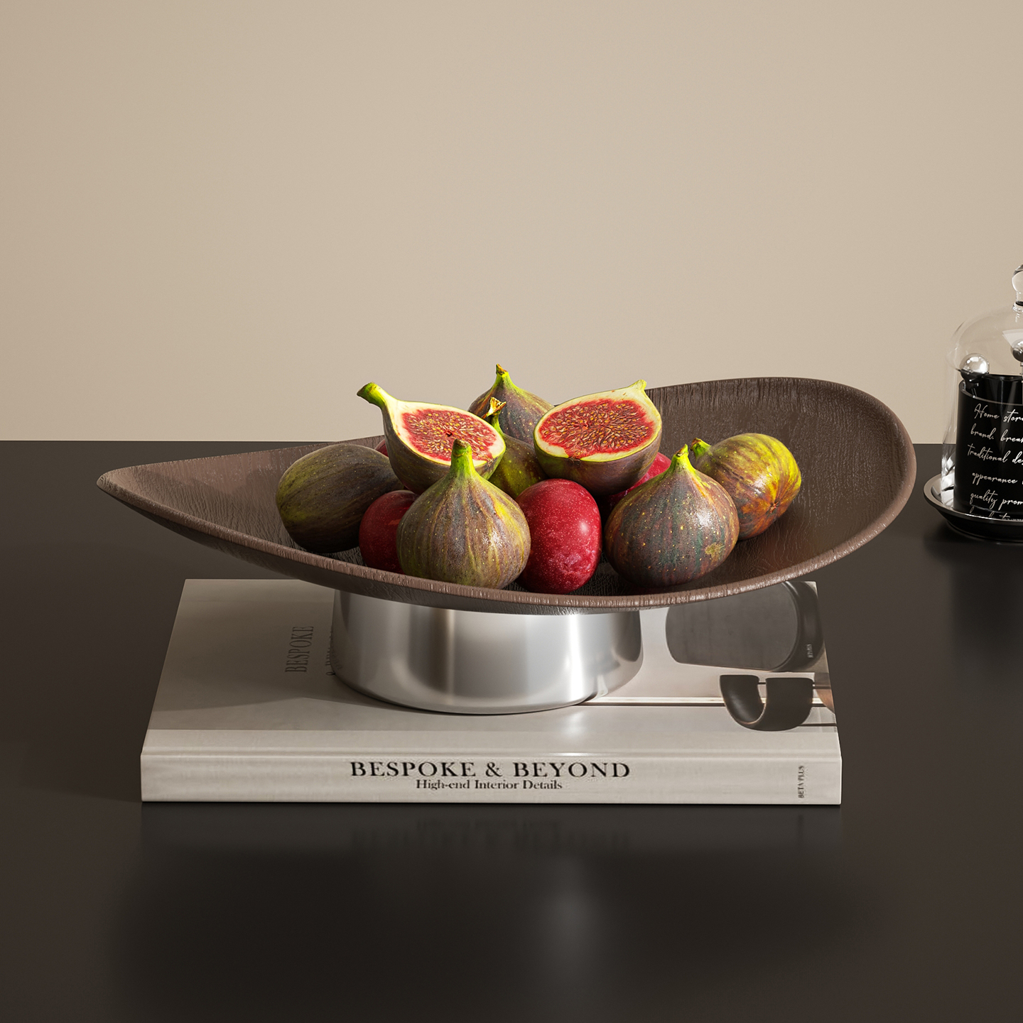 现代简约仿木纹环保健康水果盘