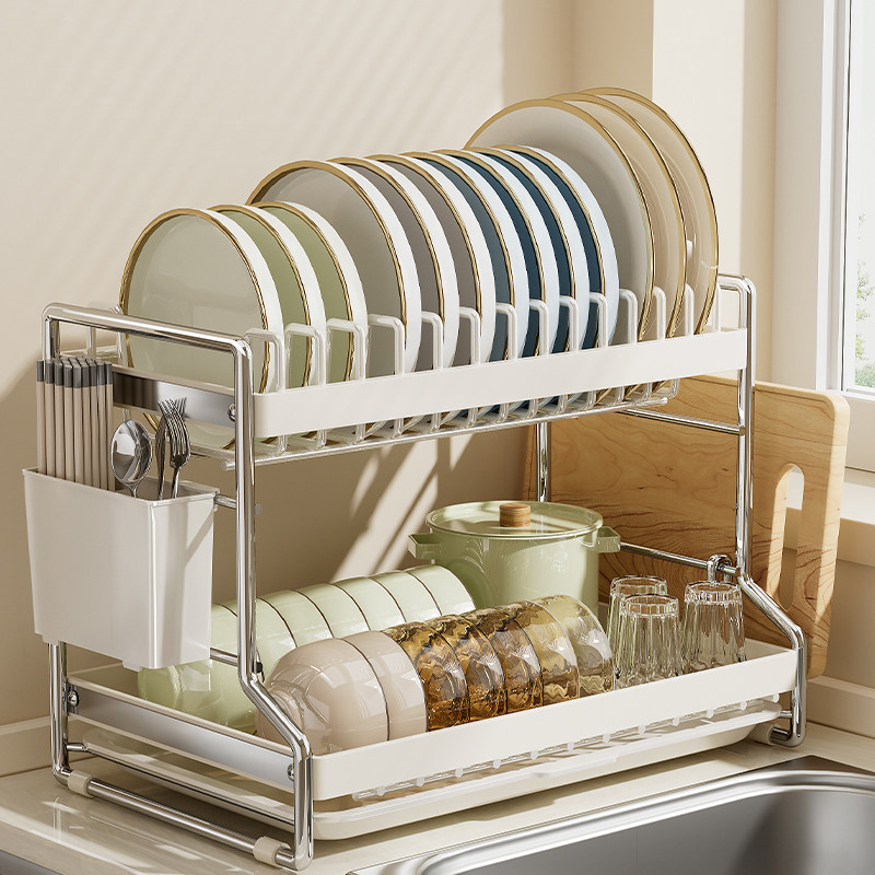 碗碟碗盘收纳架沥水架厨房置物架用多功能放碗架碗柜碗筷收纳盒,厨房/烹饪用具,碗架,淘宝优惠券,粉丝福利购,淘宝优惠卷