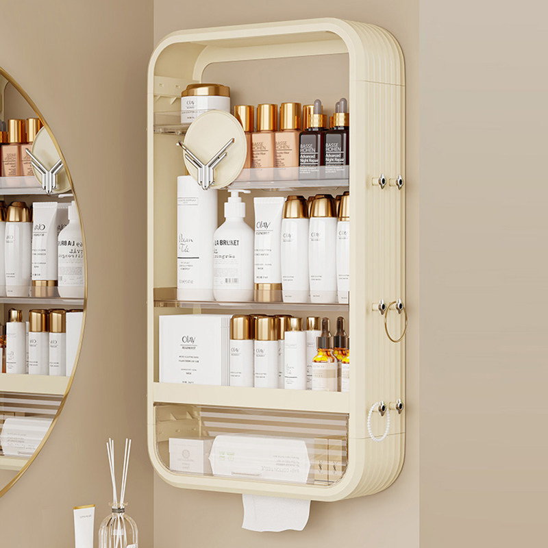 免打孔壁挂式镜柜前卫生间浴室置物架收纳盒洗漱台化妆品收纳架子,家庭/个人清洁工具,浴室角架/置物架,淘宝优惠券,粉丝福利购,淘宝优惠卷