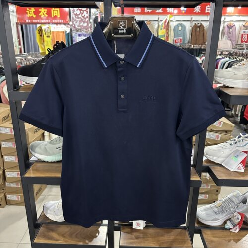 Jeep吉普男短袖POLO衫休闲时尚商务都市翻领半袖薄上衣J222199946