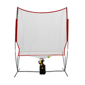 网球匹克球抛球机发球机家用教练陪练机练习网单人练习器接球网