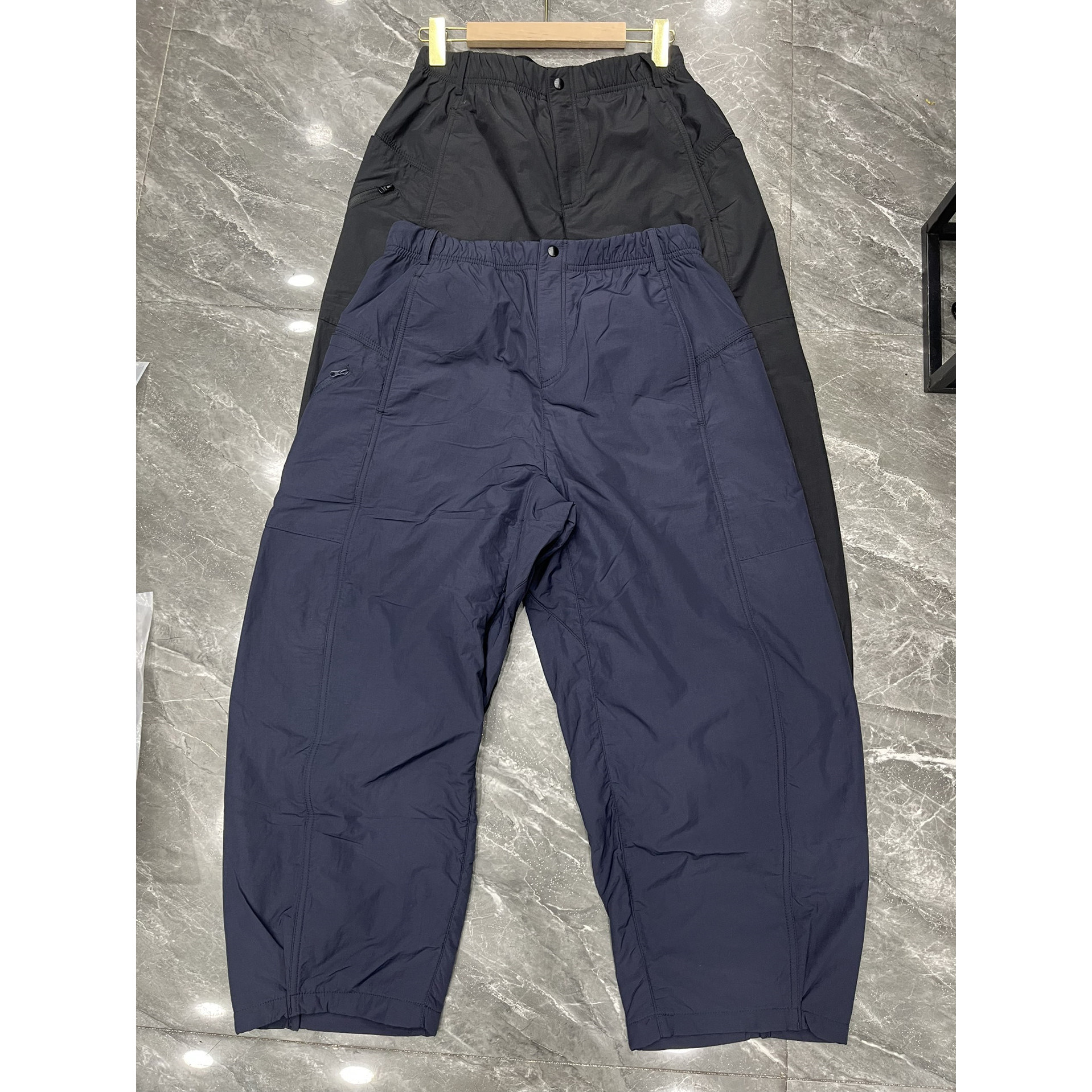 丽贝卡26152正品2026冬季新款高腰加绒速干面料气球裤八/九分裤女