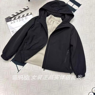 菲玛掂251350正品冬季新款休闲连帽显瘦短款小个子棉服女外套棉衣