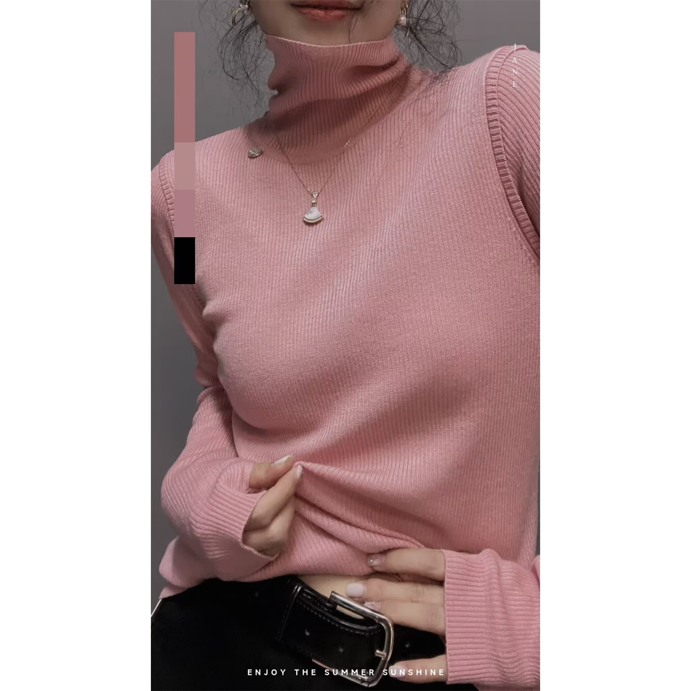 衣唯硕秋冬高领针织打底衫女上衣
