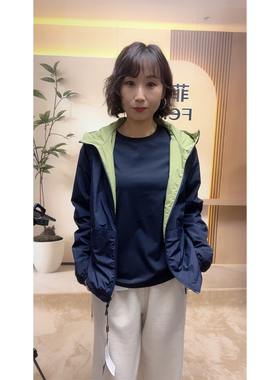 鑫娅丽贝卡MR25105正品2025秋季新休闲宽松连帽薄棉服上衣外套女