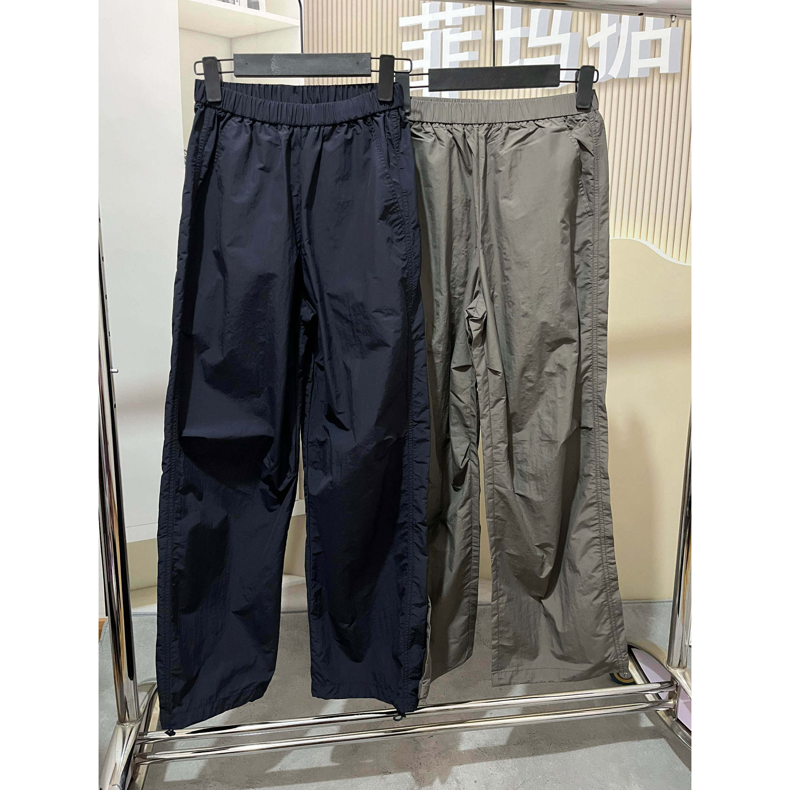 丽贝卡25029正品2025夏季新款高腰速干阔腿裤休闲裤直筒裤长裤女