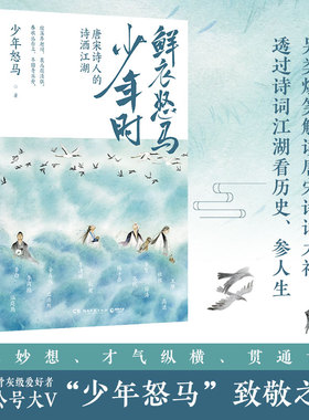 【官方正版】鲜衣怒马少年时 唐宋诗人的诗酒江湖少年怒马 三十位诗词大神唐宋书法及绘画文学中国古诗词鉴赏书博集天卷