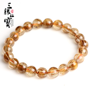 Consanguineous Zheng Bao Shun natural copper Crystal bracelet 9mm female natural Crystal jewelry JT003