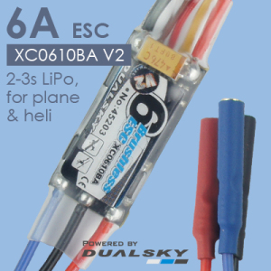 双天 XC0610BA 6安u电调航模固定翼电调