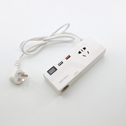 220v转12v24v电源转换器车载冰箱吸尘器家用Q转换插头点烟器线转