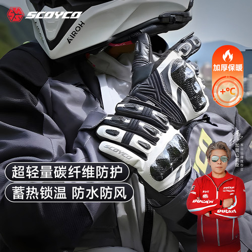 赛羽摩托摩托车手套秋冬保暖四季