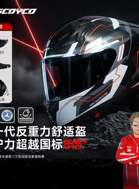 赛羽摩托车头盔新国标3C认证仿赛全盔ABS材质超轻舒适四季通用男