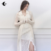 仙韵逸影 薄款 立体刺绣针织开衫 创世纪元 秋长款 半透感防晒外套