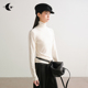针影絮语 针织上衣女2025新款 撞色高领修身 创世纪元 内搭打底衫