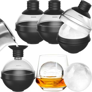 跨境食品级硅胶AS材质易脱模冰球模具圆形冰块制作神器家用大直径