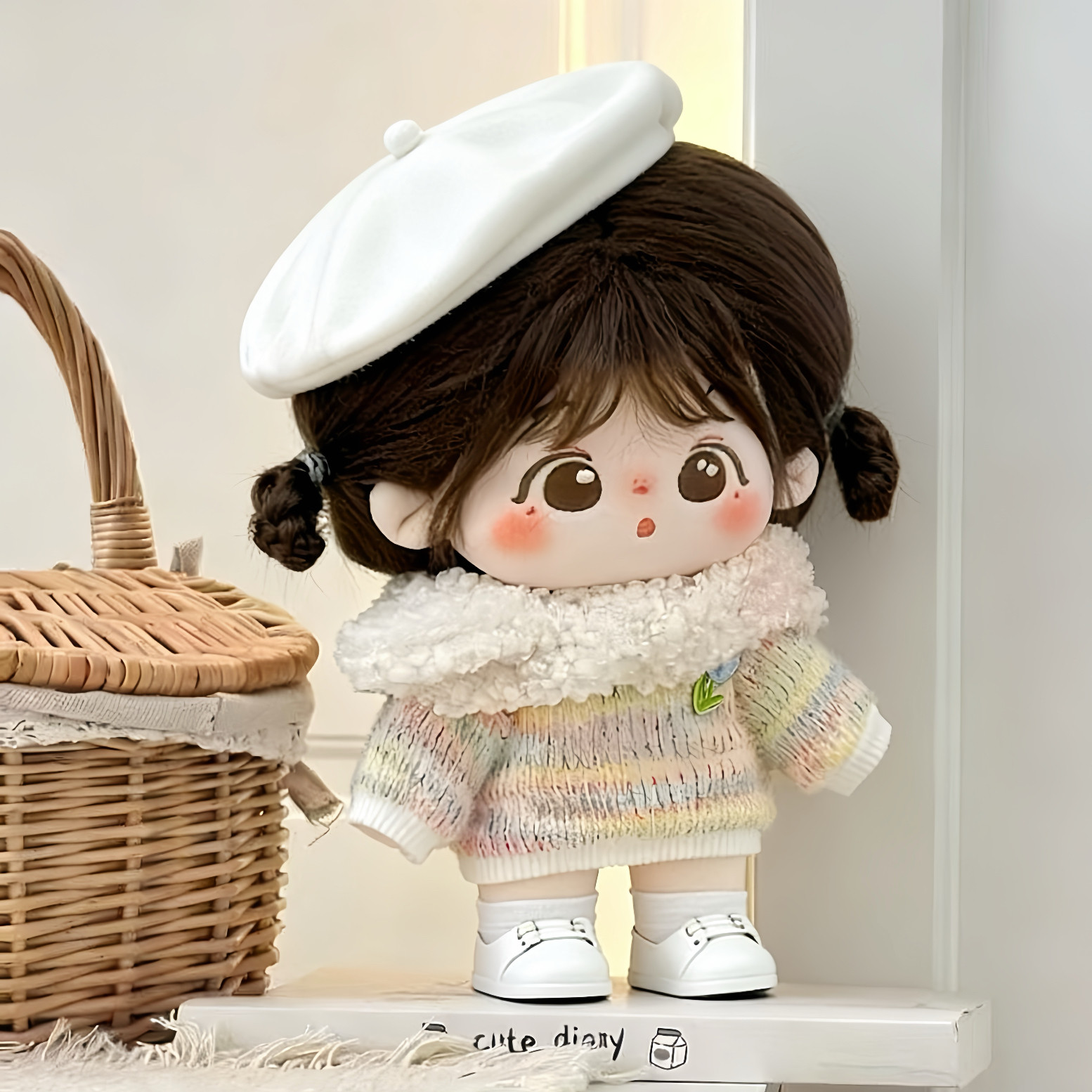 正品包邮【新品】10cm/20cm棉花娃娃衣服娃衣彩色毛衣+围巾套装,模玩/动漫/周边/娃圈三坑/桌游,棉花娃娃/毛绒玩具娃衣,淘宝优惠券,粉丝福利购,淘宝优惠卷