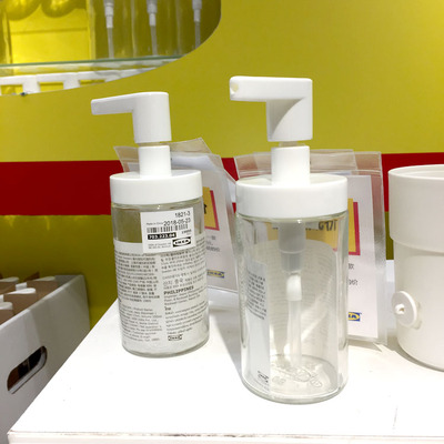 宜家塔肯浴室厨房玻璃皂液器