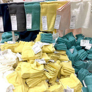 宜家 沃格逊 小方巾 4件装 毛巾 面巾 纯棉小方巾 儿童面巾口水巾