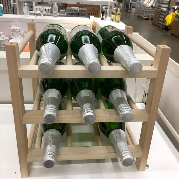 宜家 胡腾 9瓶酒架 红酒架 啤酒架 酒瓶置物架储物架储酒架