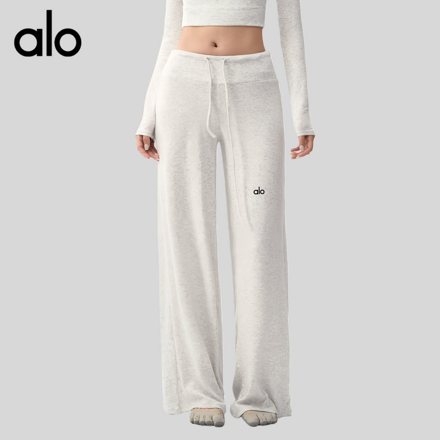 AIo阔腿运动长裤女秋冬宽松直筒裤跑步健身服套装休闲瑜伽裤