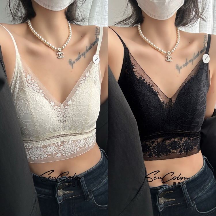 黛美芮性感无钢圈聚拢固定杯美背