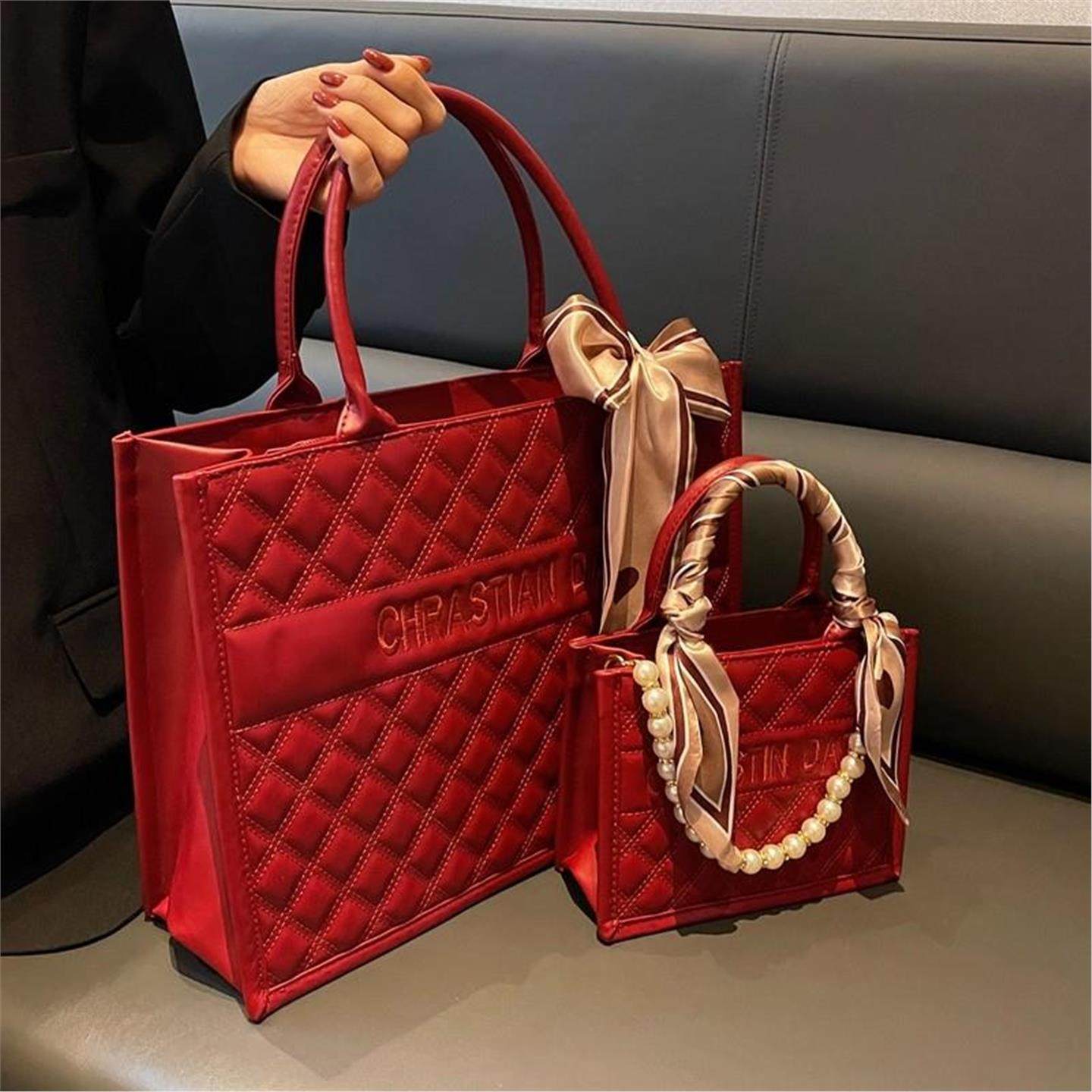 高级感红色包包女结婚包2025新款潮大容量手提斜挎包洋气新娘婚包,箱包皮具/热销女包/男包,小方包,淘宝优惠券,粉丝福利购,淘宝优惠卷