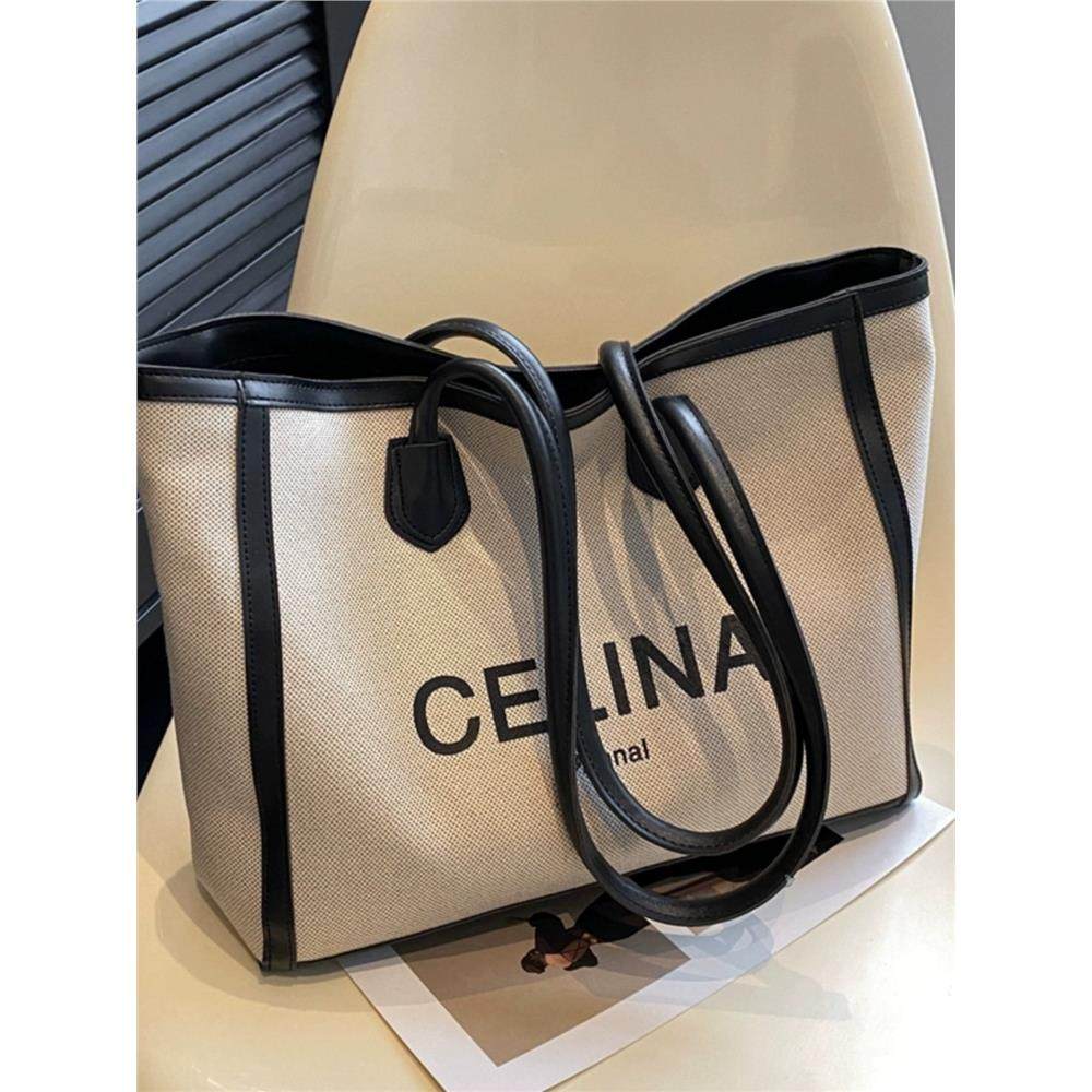 大容量包包女士2025新款夏季季百搭单肩帆布包爆款托特包通勤大包,箱包皮具/热销女包/男包,通用款女包,淘宝优惠券,粉丝福利购,淘宝优惠卷