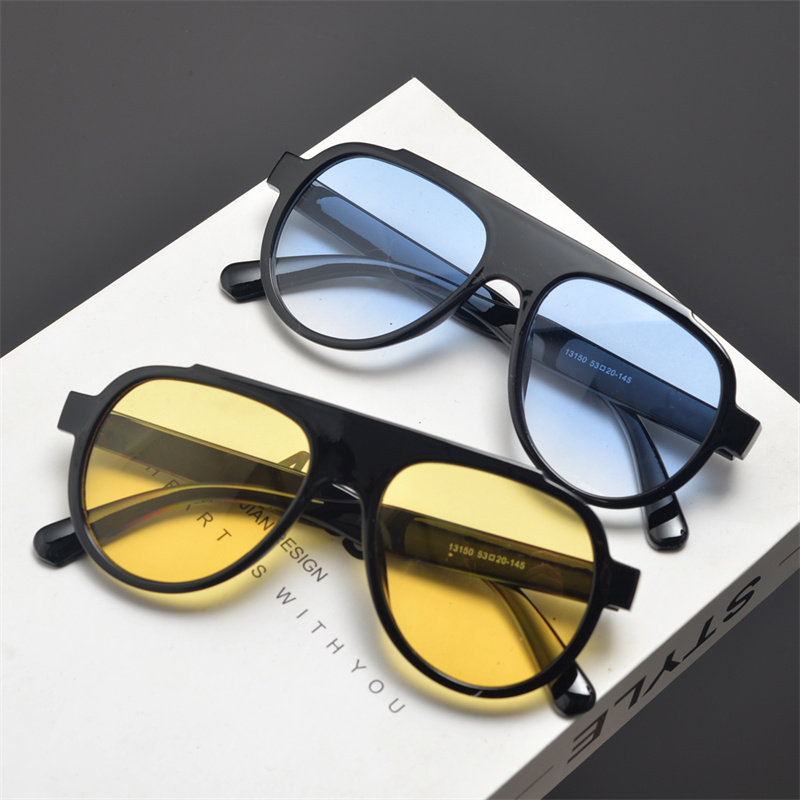 欧美复古大框飞行员式太阳眼镜蛤蟆镜男女潮户外骑行驾驶太阳眼镜