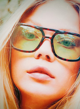 防紫外线方形文艺男女双梁太阳镜