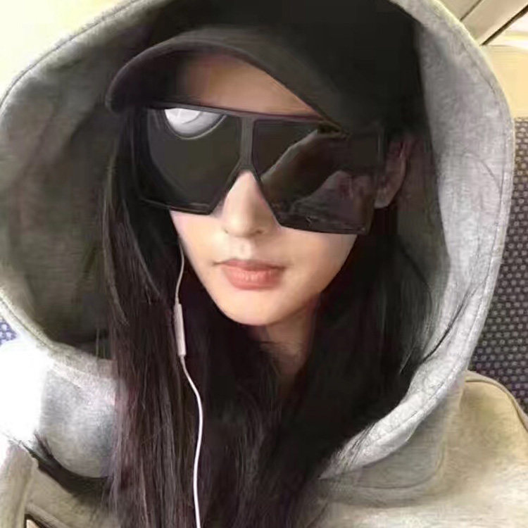 阿水小白郑秀文萧亚轩女复古墨镜