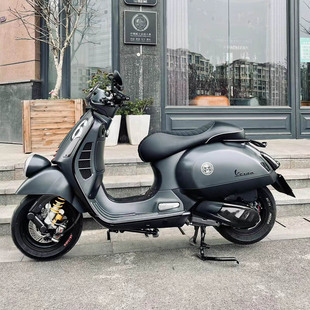 适用于Vespa 全车黑化配件6日边条大灯框传动盖 GTS300摩托车改装