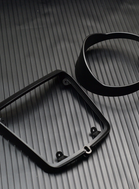 适用于Vespa摩托车改装GTS300前大灯框帽檐黑色尾灯框黑化HPE灯框