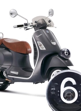 Vespa GTV300改装透镜大灯GTV6日6号大灯日行灯app可调色亮度亮