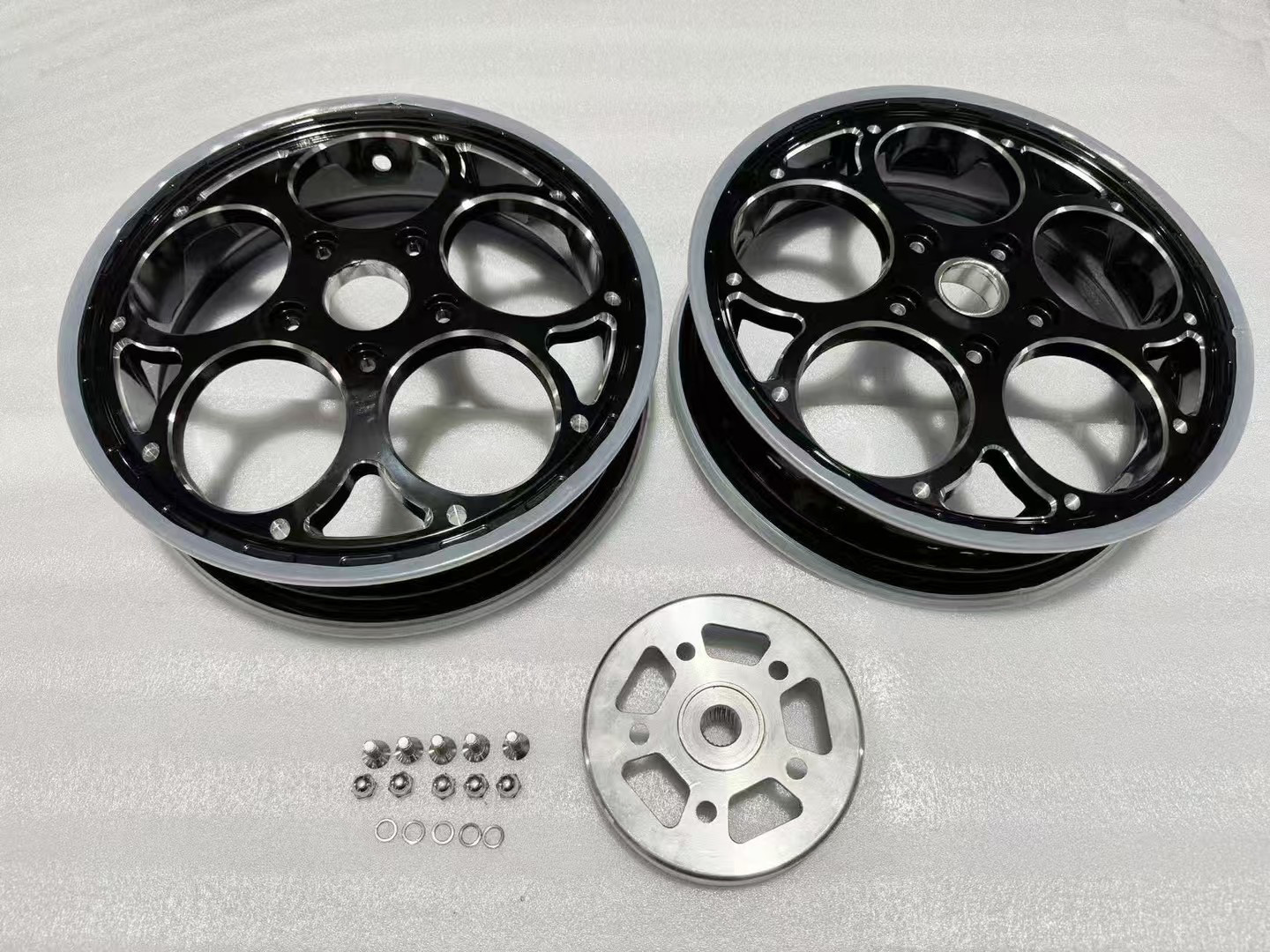 适用VESPA冲刺春天150改装12寸铝合金铸造轻量化轮毂轮框桃子款