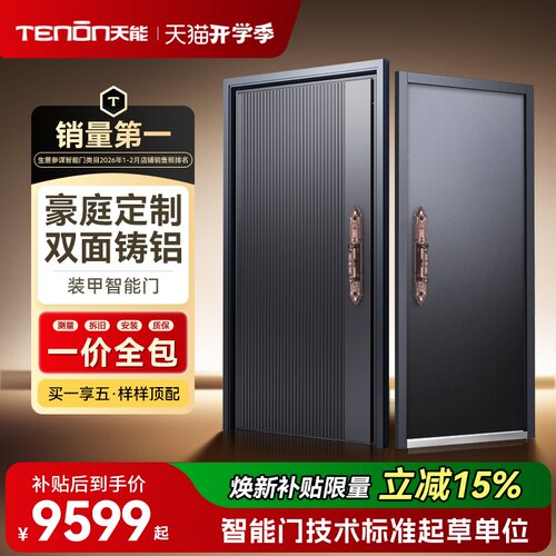 亚太天能精雕铸铝智能门别墅门
