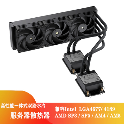 金钱豹一体式双路服务器水冷散热