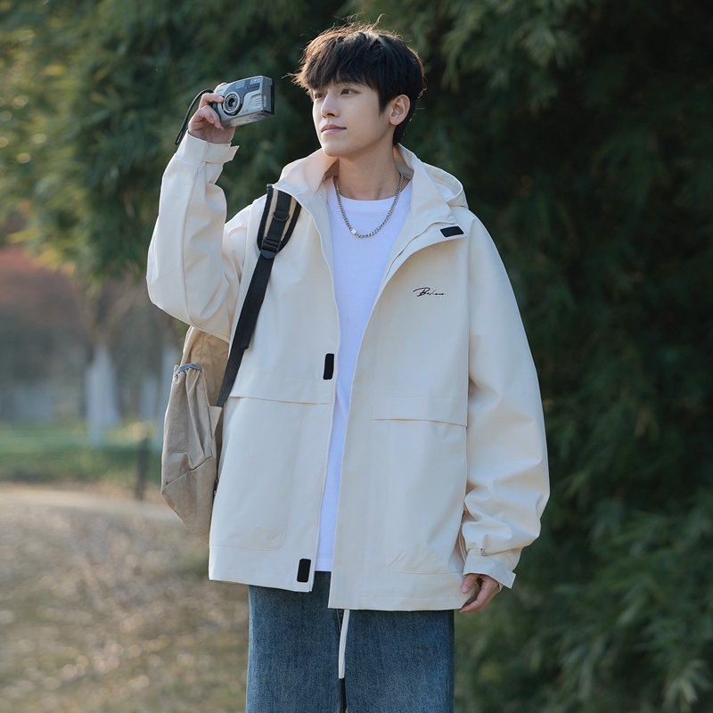 连帽春秋季宽松潮流百搭夹克外套