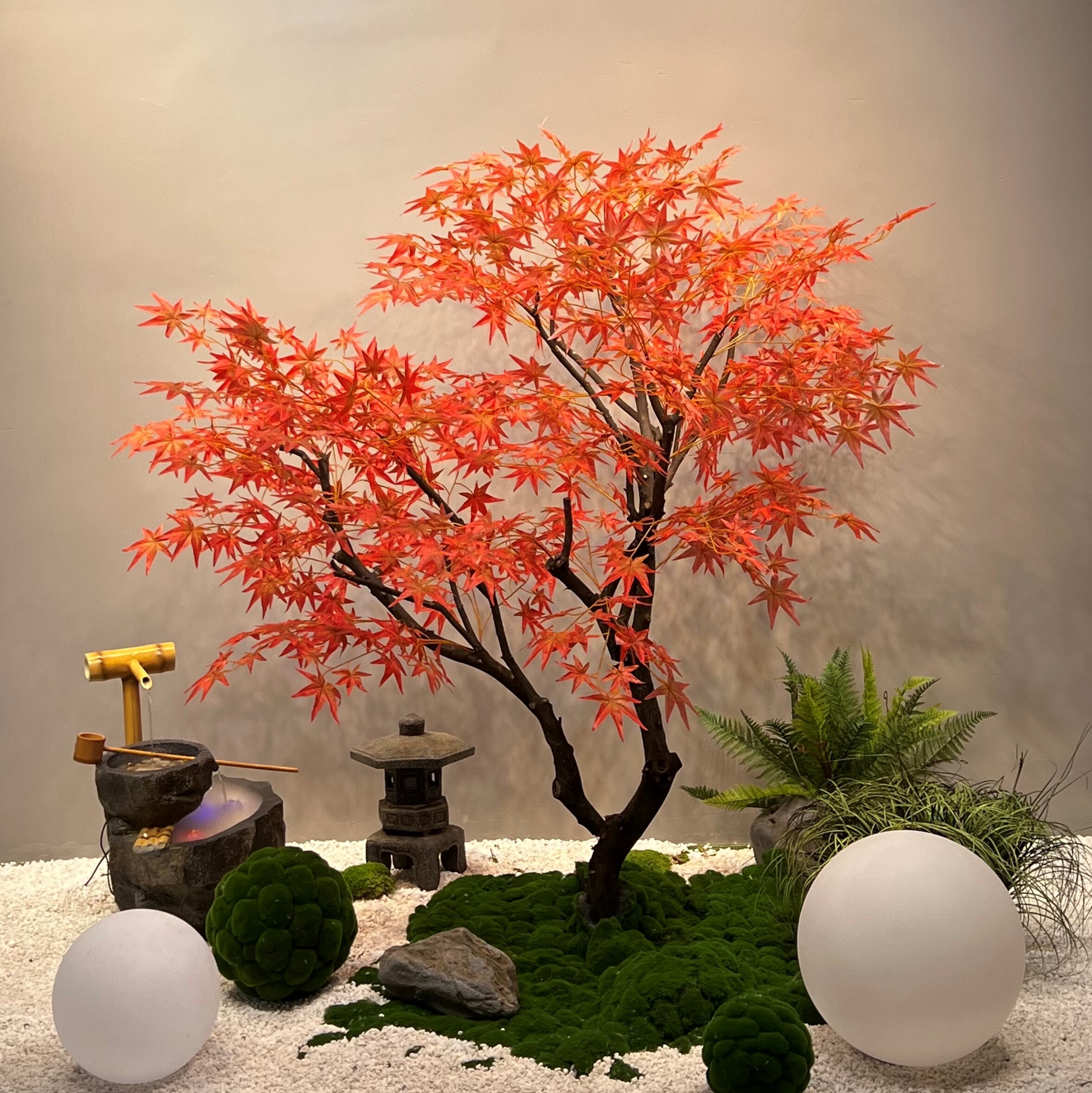 仿生红枫假枫树室内造景庭院软装造景植物装饰摆放大型定制枫叶树