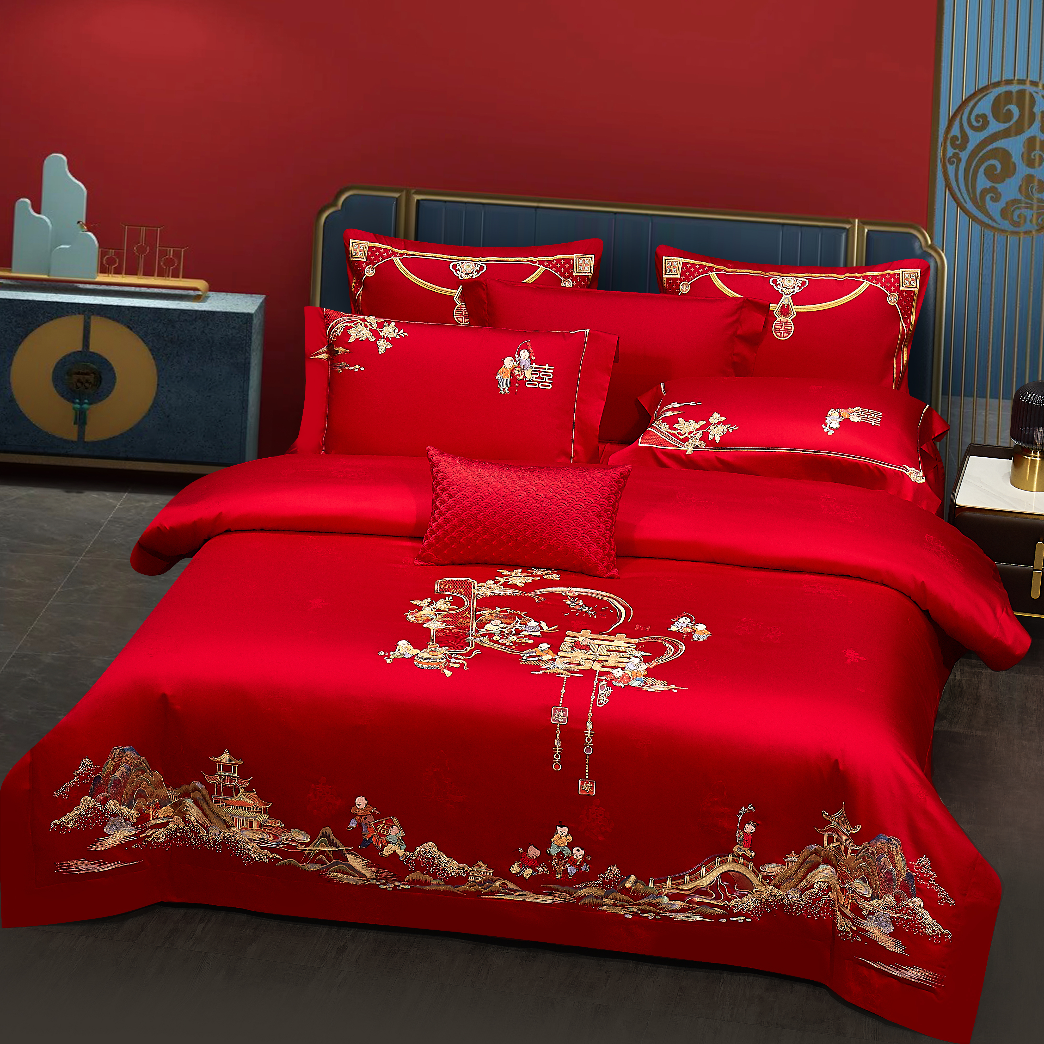 长绒棉婚庆多套件婚庆套件