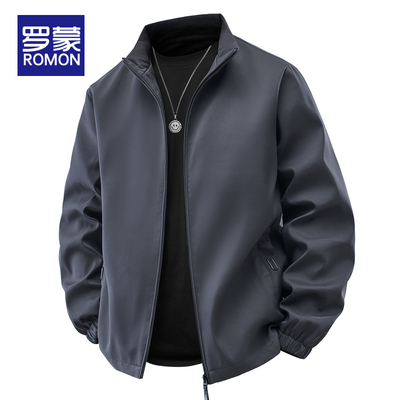 罗蒙立领秋冬宽松夹克