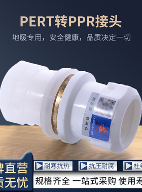 天一 金牛 PERT转ppr接头 地暖管材配件4分 pert地暖管材配件接头