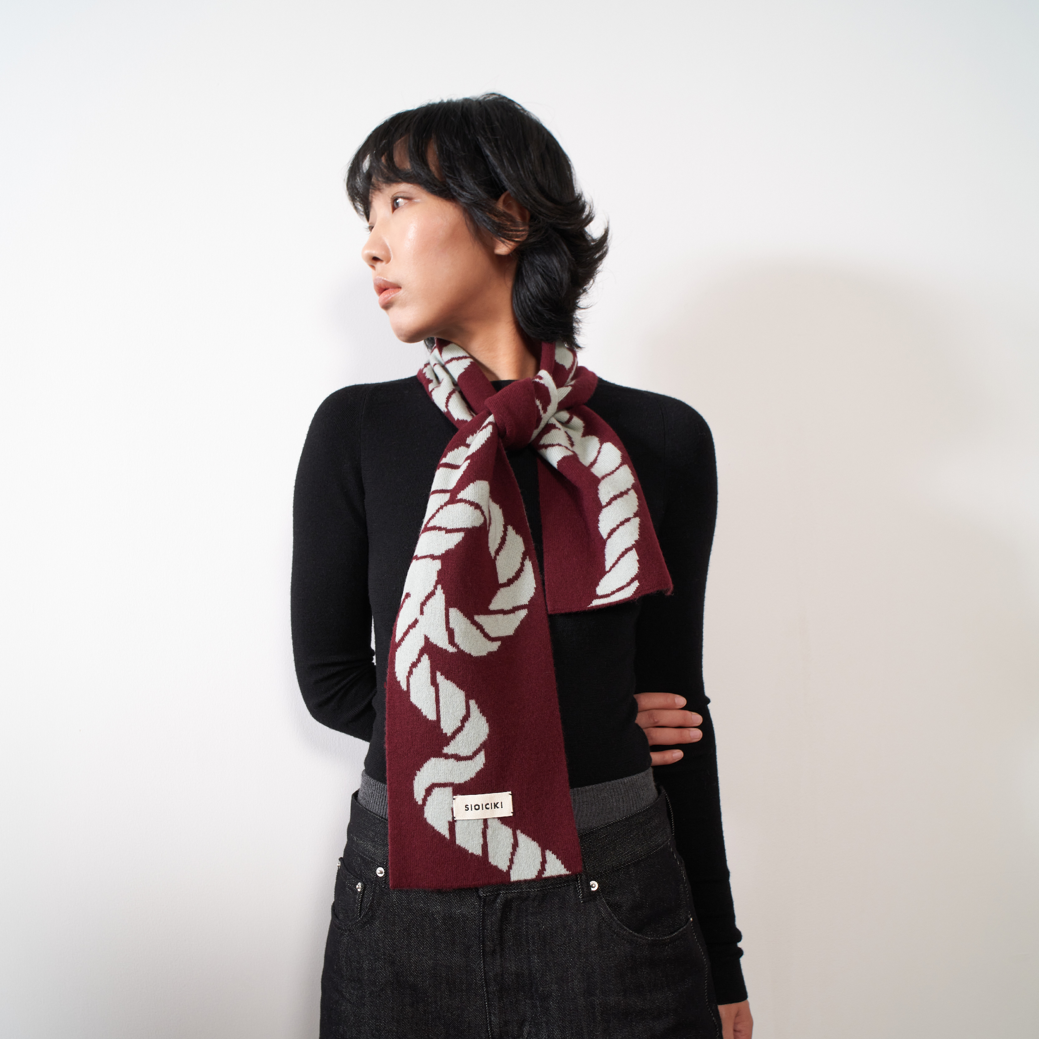 sioicki男女几何图案便携围巾
