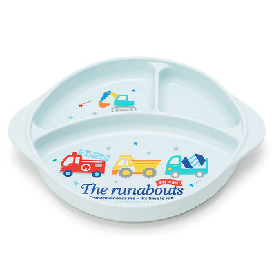 现货特惠 日本Sanrio The Runabouts小汽车幼儿宝宝分格盘餐盘