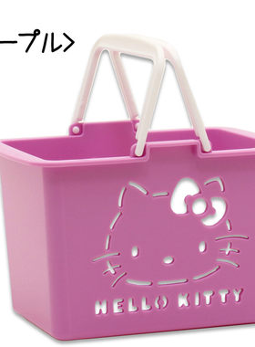 现货 日本Sanrio Hello Kitty凯蒂猫限量日本制mini收纳筐小提篮