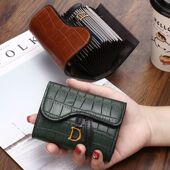 放卡 二合一 超薄防磁网红钱包女款 卡包女式 精致高档小巧2024新款