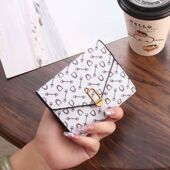 钱包秋冬女短款 时尚 女式 2026新款 卡包钱夹个性 潮流三折零钱包一体