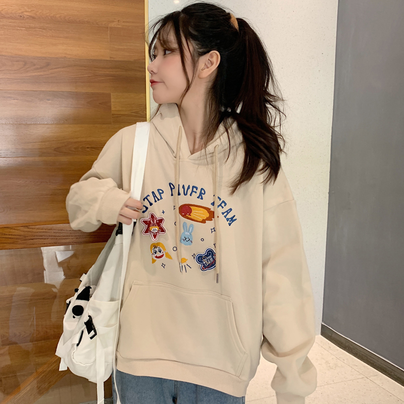 Real shot 250g bodyguard women's loose Korean version ins lazy style BF Plush thickened coat