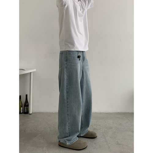 INKNOTS水洗baggy牛仔裤