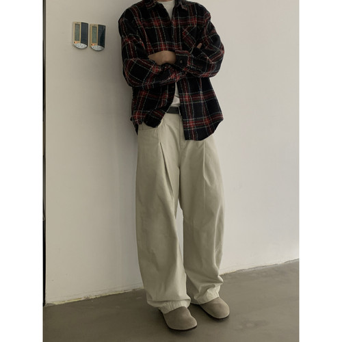 INKNOTS双褶休闲弯刀裤